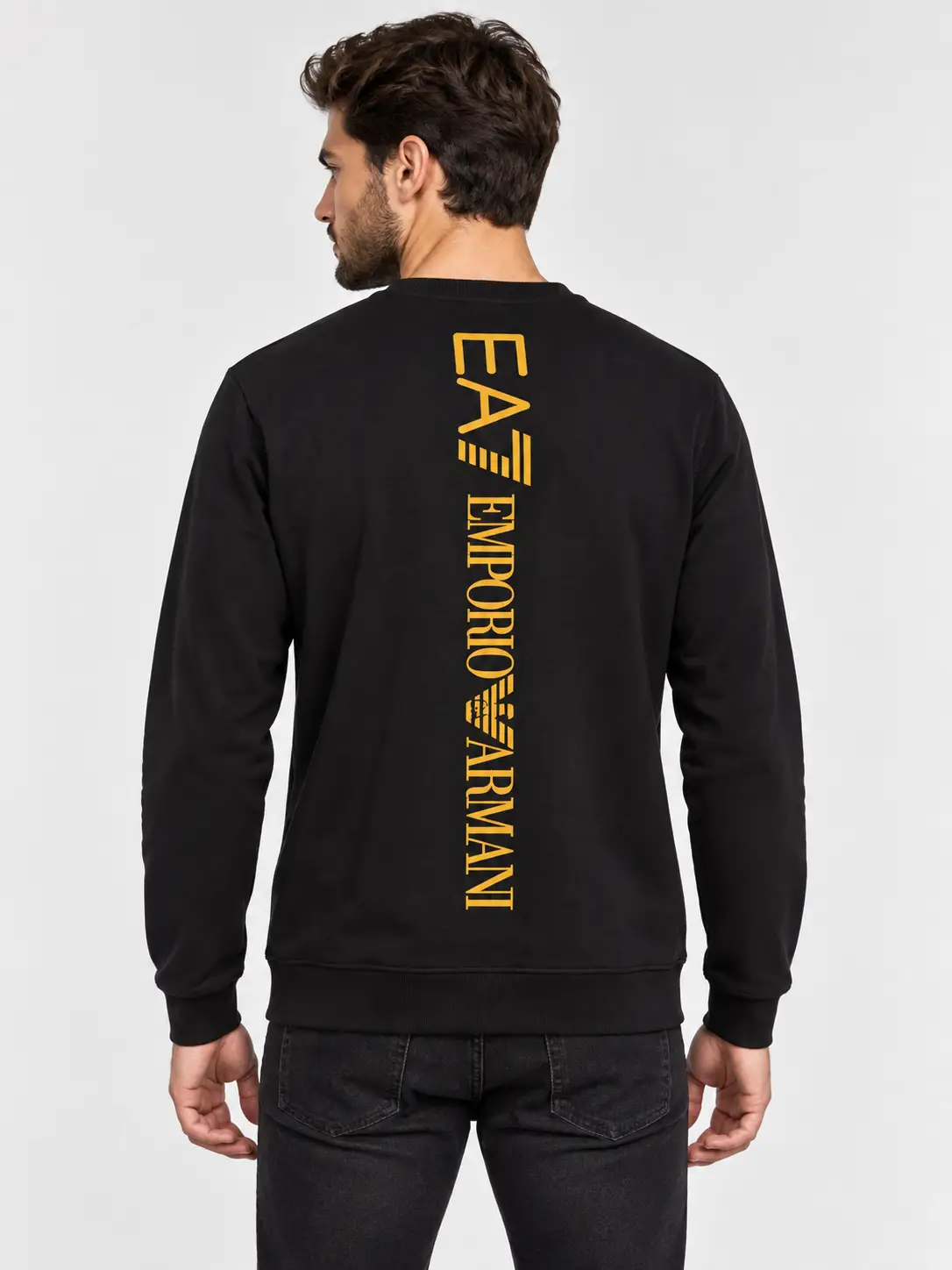 Armani Sweatshirt schwarz, Brust/Rücken – Bild 3
