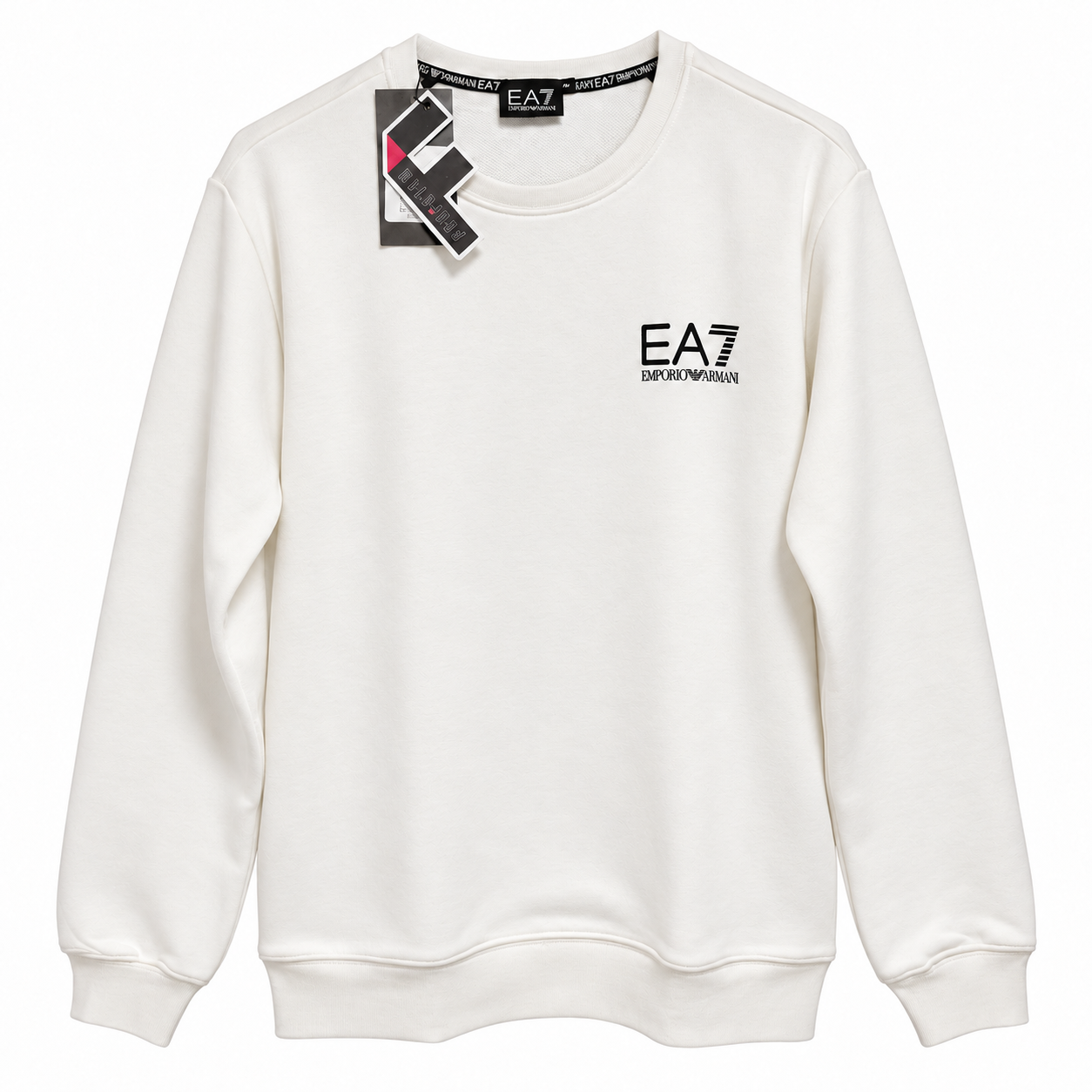 Armani Sweatshirt weiß, Brust/Rücken